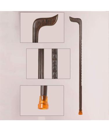 Wooden Walking Sticks Cane Elderly Crutches Solid Wood Walking Stick Anti-Skid Walker Bend 7" Handle Length 88 Cm Can Be Truncated As Needed Mobility Aid for Elderly Senior Safehappy - Buy Online on GoSupps.com