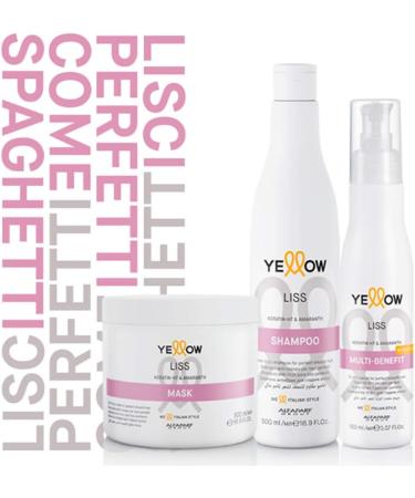 Alfaparf Yellow Liss Shampoo + Flawless Smooth Mask Kit - Buy Online on GoSupps.com