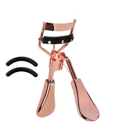 Eyelash Curler with Comb Metal Lash Curler with 2 Refill Pad Precision Lash Curling Tool for Women Girl Eye Makeup Tool