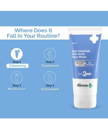Buy The.Derma.Co Anti-Acne Face Wash | 2% Salicylic Acid & Niacinamide | 80ml - International Shipping Available - Buy Online on GoSupps.com