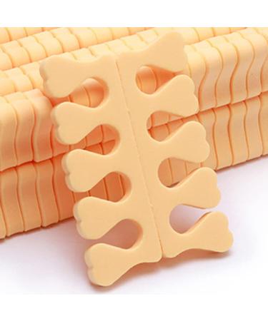 100 Pieces Yellow Toe Separator - Soft Pedicure Nail Art Spacer & Divider Tool for Manicure & Gel Painting Accessories - Buy Online on GoSupps.com