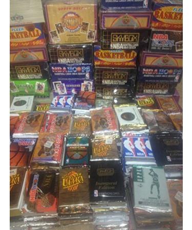 300 Unopened Basketball Cards Collection in Factory Sealed Packs of Vintage NBA Basketball Cards From the Late 80's and Early 90's. Look for Hall-of-famers Such As Larry J. Bird Earvin "Magic" Johnson Charles Barkley Shaquille O'neal Hakeem Olajuwon Micha