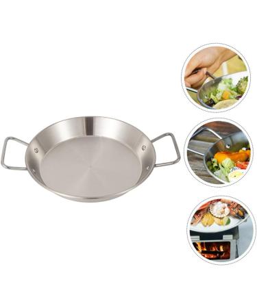 OUNONA 2 Pcs Amphora Pan Copper Frying Pan Barbecue Nonstick Frying Pan Low-Edge Pan Camping Cooking Pot Pan for Camping BBQ Grilling Camping Pans Kettle Outdoor Stainless Steel 25x25cmx2pcs - Buy Online on GoSupps.com