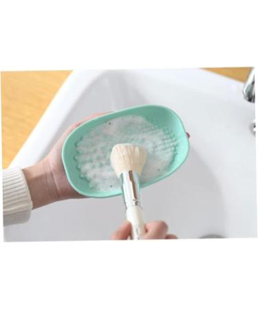 DOITOOL 1pc Brush Cleaning Pad Brush Cleaning Plate Brush Scrub Board Silicone Makeup Brush Cleaning Mat Rabbit Hair Claw Face Scrub Cosmetic Brush Cleaner Portable Wash Pad - Buy Online on GoSupps.com