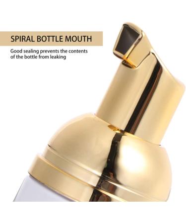 FRCOLOR 12pcs Mini Foam Pump Bottles (Golden) - Travel Cosmetics Refillable Containers for Shampoo, Cleanser, Lotion - Buy Online on GoSupps.com