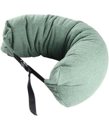 Pistro Portable Travel U Shape Neck Waist Pillow - Adjustable & Buckled Comfort for Lounging - Green - Buy Online on GoSupps.com