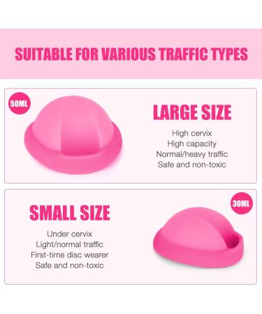 PLLYPE Menstrual Disc - Reusable Menstrual Cup | 100% Medical Silicone | Ideal for Sports & Swimming | Sizes S & L - Rosa - Buy Online on GoSupps.com
