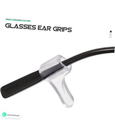 Shop Gleavi Glasses Accessories - 15 Anti-Cover Ear Brinles & Portable Holders | Transparent Pebble Gel Anti-Shedding Effect - Buy Online on GoSupps.com