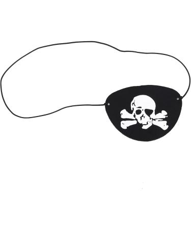 Ankroyu Skull Pirate Eye Patch 10pcs / sac pour les fournitures de f te d'Halloween (Cr ne en feutre de corde noire (avec des os)) - Buy Online on GoSupps.com