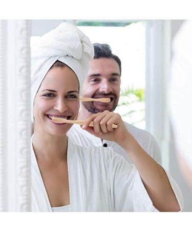OUTIN Adults & Children Bamboo Toothbrushes 20 Pack - Soft Bristles, Eco-Friendly, Biodegradable Wooden Handle - HOT004 Mixed Color - Buy Online on GoSupps.com
