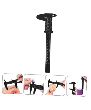 Healeved 10pcs Eyebrow Distance Caliper Tool Sliding Ruler Eyebrow Rulers Plastic Eyebrow Ruler Pp 21.00X7.30X0.50CM Black - Buy Online on GoSupps.com