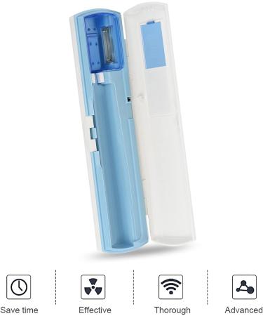 Portable Antibacterial Toothbrush with Germicidal Sterilizer - Lightweight Disinfectant for Travel - Buy Online on GoSupps.com