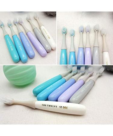Twelve Toddler Toothbrush (1-3 Years) - Pastel Rainbow Colors - 12 Pack - Buy Online on GoSupps.com