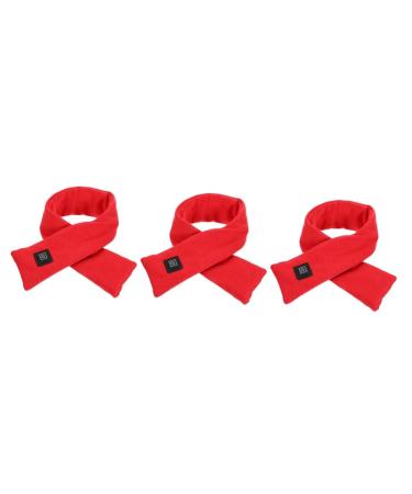 Lurrose 3 pcs heating scarf heated scarf scarf with electric heating USB neck warmer humidor heated scarf heated scarf winter scarf intelligent plush skin-friendly fabric