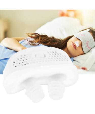 ANKROYU Anti Snoring Devices Snoring Solution Anti-Snoring Devices Relieve Professional Electric Intelligent Anti Snoring Device Health Care Accessory(White)