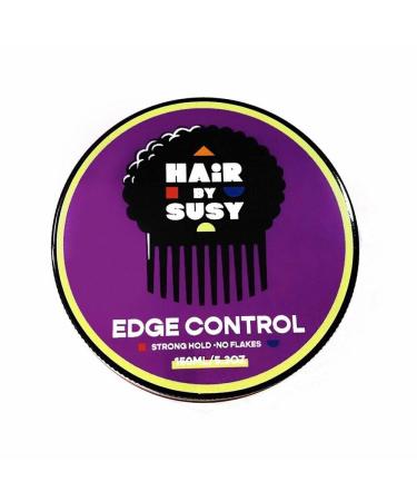 HAIR BY SUSY Edge Control - Extreme Hold  Grape Smell  No Flaking  No Residue  Great for 4C Hair and all types of hair  5.3oz