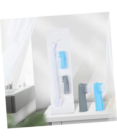 FOMIYES 3pcs Plastic Double-head Teeth Brush Tooth Cleaning Pet Cat Dental Tools and Finger Professional 1 count (Pack of 1) Assorted Color - Buy Online on GoSupps.com