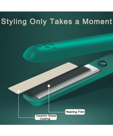 Flat Iron Hair Straightener & Mini Curling Iron - USB Interface for Versatile Styling (Black - Buy Online on GoSupps.com