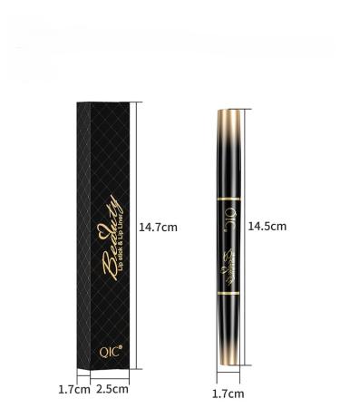 QIC Dual-Ended Lipstick & Liner Pen - Rose Red | Long-Wearing Everyday Glam | 14 Shade Collection - Buy Online on GoSupps.com