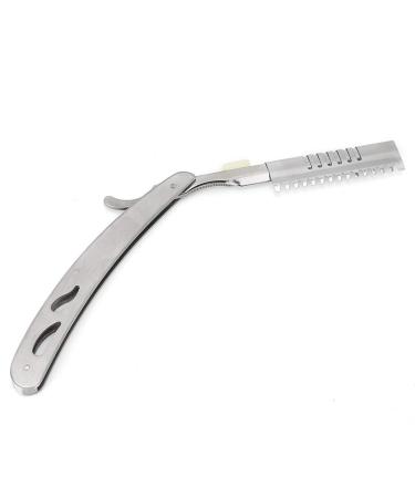 Classic Stainless Steel Straight Edge Razor - Foldable Hair Cutting Tool for Men & Women | Premium Shaving Experience - Buy Online on GoSupps.com