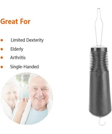Dressing Aid Tool for Arthritis & Elderly - 2 Pack Button Hook and Zipper Pull Assist - Buy Online on GoSupps.com
