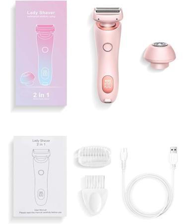 Modira Shaver Modira Mermaid Shaver Waterproof Electric Razor for Women 2 in 1 Electric Shaver Razors for Wome (Pink) - Buy Online on GoSupps.com