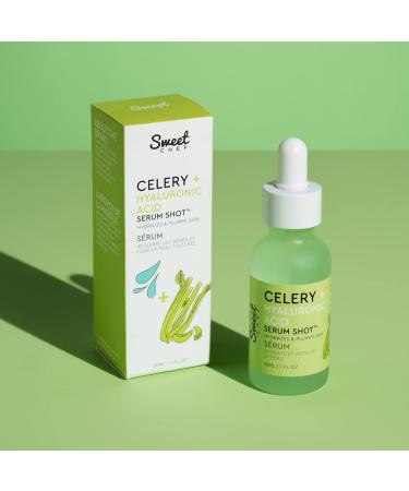 Sweet Chef Celery + Hyaluronic Acid Serum Shot - Hydrating & Brightening Vegan Serum (1 fl oz) - Buy Online on GoSupps.com