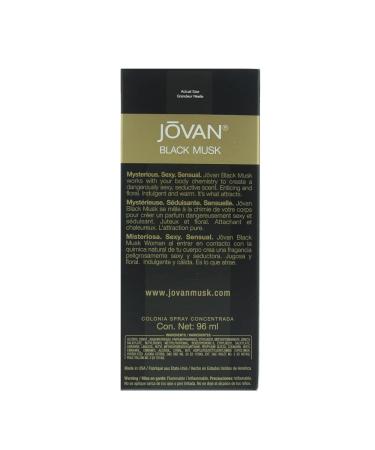 Jovan Black Must perfume 3.25 cologne concentrate spray - Buy Online on GoSupps.com