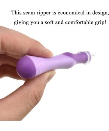 HAHIYO 5.3 Purple Rubber Seam Ripper - Ergonomic Grip Stitch Remover Tool for Crafting and Quilting - Buy Online on GoSupps.com