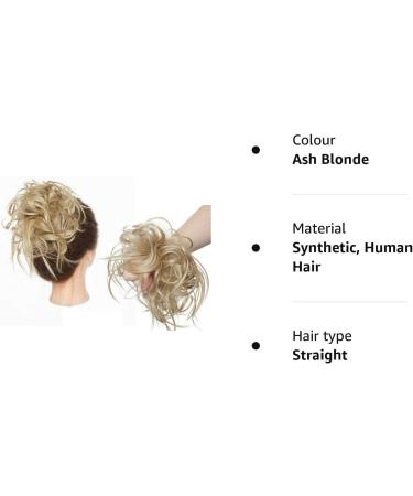 Fashion Tousled Hair Extensions Hairpiece Scrunchie Straight Elastic updo Scrunchy BUN Brown Blonde Instant Ponytail wig Hairdo Ash Blonde - Buy Online on GoSupps.com