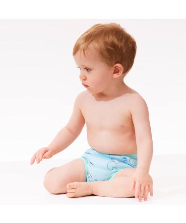 Splash About Baby & Toddler Happy Nappy Reusable Swim Nappy Paper Planes - Size 3-6 Months - Buy Online on GoSupps.com
