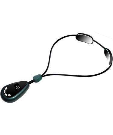 Intelligent Hanging Cervical Spine Massager - Portable Mini Neck Massager with Hot Compress (Green) for Neck Pain Relief - International Shipping Available - Buy Online on GoSupps.com