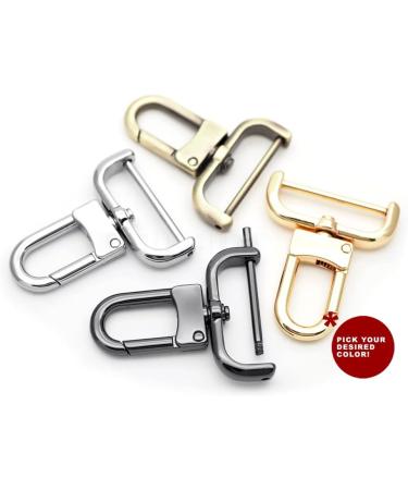 CRAFTMEMORE 2pcs Detachable Snap Hook Swivel Clasp w/Screw Bar - 1-1/2 Inch Brushed Brass - Buy Online on GoSupps.com