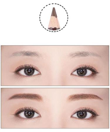 Baluue 2pcs Eyebrow Pen with Brush Eyebrow Pencil Long Lasting Waterproof Eyebrow Makeup Brown #5 1 count (Pack of 1) Marrom 5 - Buy Online on GoSupps.com