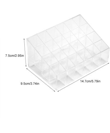  Fydun Fydun 24 Grids Transparent Display Rack Case for Lipstick Nail Polish and Makeup - Safe and Odorless Storage Box - Buy Online on GoSupps.com