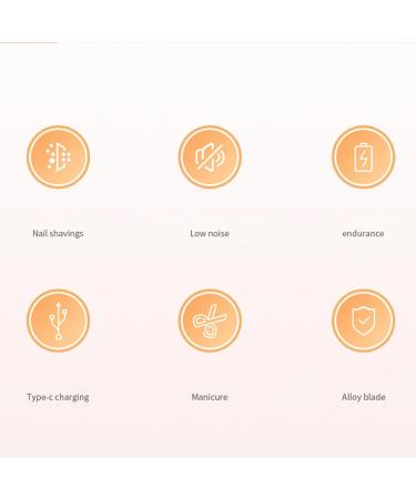 Aufquwk Automatic Nail Clipper | Electric Nail Trimmer Automatic Nail Clipper Fingernail Clippers Nail File Nail Clippers USB Rechargeable Yellow - Buy Online on GoSupps.com