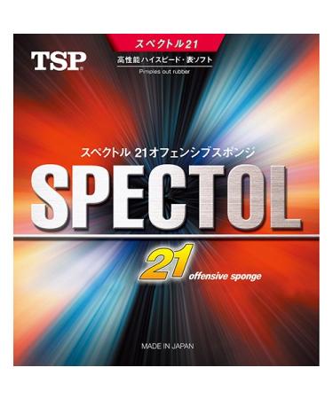 Spectol TSP 21 Offensive Sponge - Short Pips Table Tennis Rubber Red 1.4-1.7mm