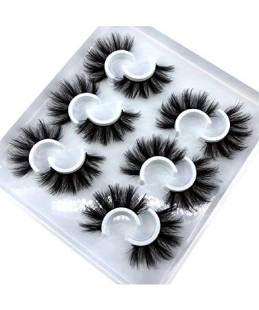 HBZGTLAD Fluffy False Eyelashes 3D Mink Strip Lashes Pack - Set of 5 or 6 Pairs (MDF-12) - Buy Online on GoSupps.com