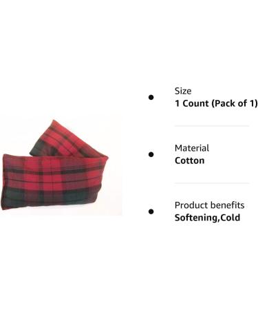 Unscented Microwave wheat bag - UK Made Heat Pack - NON Scent in Plum Tartan Cotton Gift Box Plum Tartan 1 Count (Pack of 1) - Buy Online on GoSupps.com