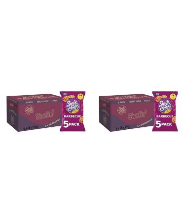 Snack-a-Jacks BBQ Crispies 5x19G (Case of 6) (Pack of 2)