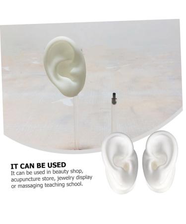 ULTECHNOVO 3 Pairs Soft Silicone Ear Models - Acupuncture & Jewelry Display Ear Mold Kit for Cleaning & Crafts - Buy Online on GoSupps.com