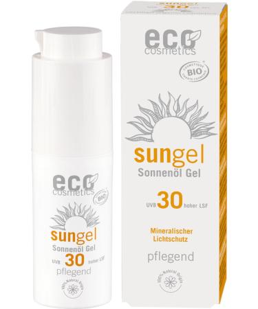 eco cosmetics Transparent facial sun gel SPF 30 (2 x 30 ml)