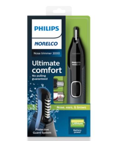 Philips Norelco NT3600/42 Nose Trimmer 3000 - Black for Nose, Ears, and Eyebrows - Buy Online on GoSupps.com