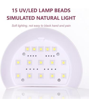 48W UV LED Nail Dryer Light Lamp With 2 Timer Setting For All Kinds Gel Polish Professional Nail Art Tools Mini Portable Mini Small Professional Uv Led Nail Dryer Lamp Fast Drying For Gel And Regular - Buy Online on GoSupps.com