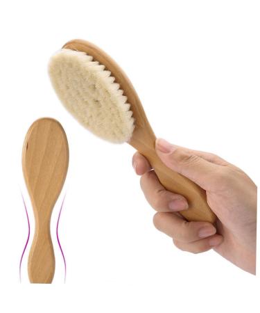 3pcs Facial Cleansing Brush Set - Boar Bristle & Bamboo Wooden Newborn Comb (11x6cm) | Eco-Friendly & Gentle Skincare - Buy Online on GoSupps.com