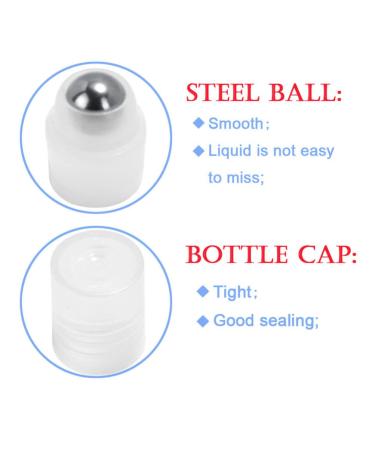 Healifty 10pcs 10ml Glass Essential Oil Roller Bottles - Stainless Steel Balls & Wooden Lids | Perfect for Essential Oils - International Shipping Available - Buy Online on GoSupps.com