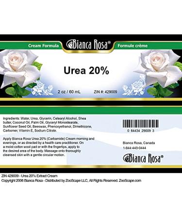 Bianca Rosa Urea 20% Cream (2 oz ZIN: 429009) - 3 Pack - Buy Online on GoSupps.com