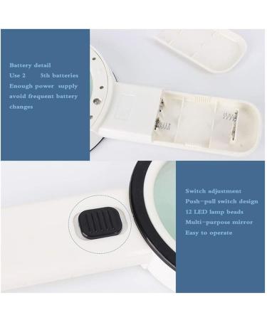 ES for Hobbies Reading Magnifier with 12 LED Lights Hand-held 30X Lens High-Definition Lighting Magnifier for Reading and Repairing Crafts Jewelry - Including AA Ba Better Life - Buy Online on GoSupps.com