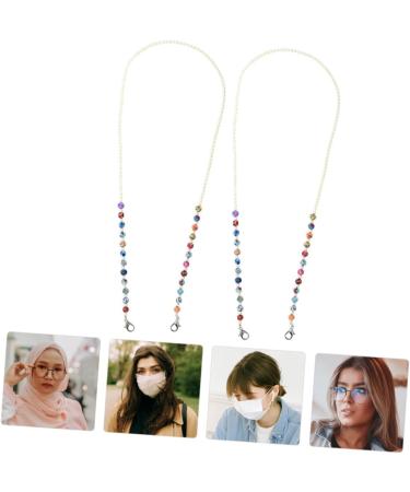 FOMIYES 2pcs Anti-Drop Chain for Glasses | Stylish Reading Glasses Accessory with Artificial Pearl | International Shipping Available - Buy Online on GoSupps.com