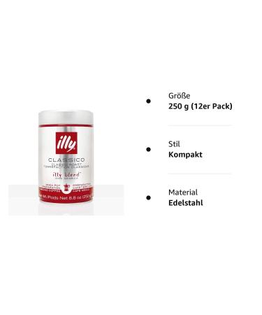 Buy Illy Espresso MOKA Ground Coffee 250g - Pack of 12 | International Shipping Available - Buy Online on GoSupps.com